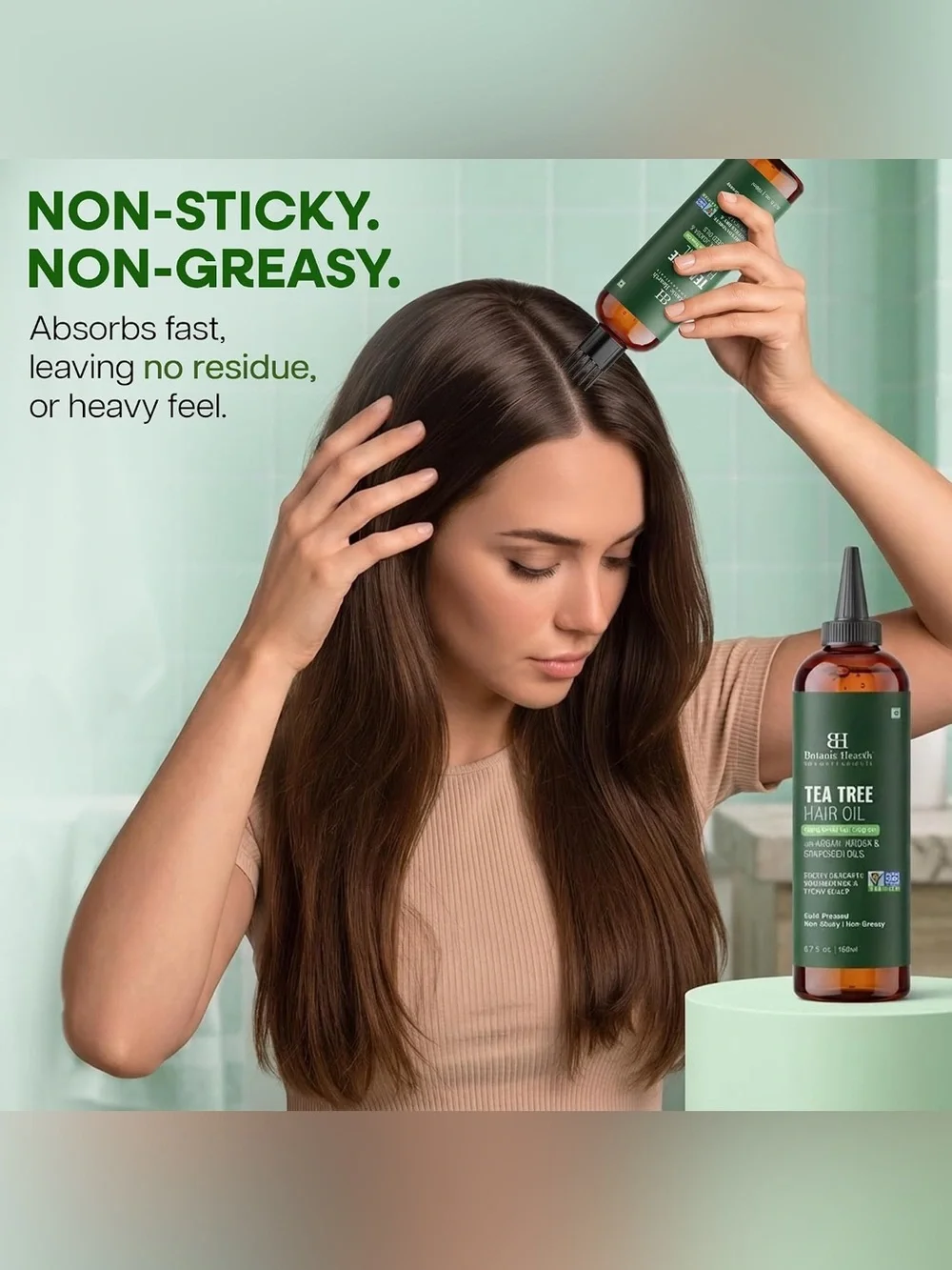 Botanic Hearth Tea Tree Hair Oil For Hair Growth - 6.7 Fl oz Set of 2